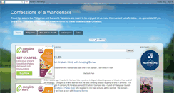 Desktop Screenshot of confessionsofawanderlass.com